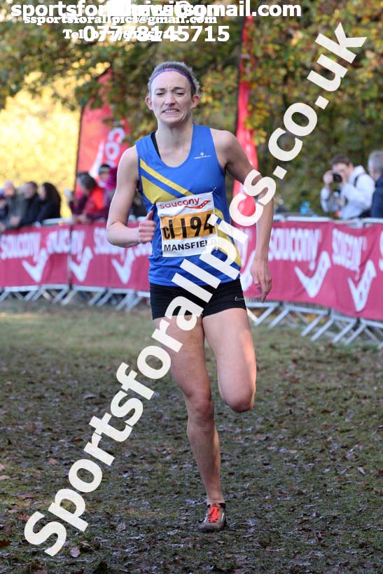 Senior womens National Cross Country Relay, Berry Hill Park, Mansfield. Photo:  David T. Hewitson/Sports for All Pics